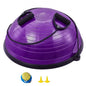 Half Exercise Ball Trainer, 23 Inch Balance Ball Trainer, 660Lbs Stability Ball, Yoga Ball with Resistance Bands & Foot Pump, Strength Fitness Ball for Home Gym, Full Body Workout, Purple