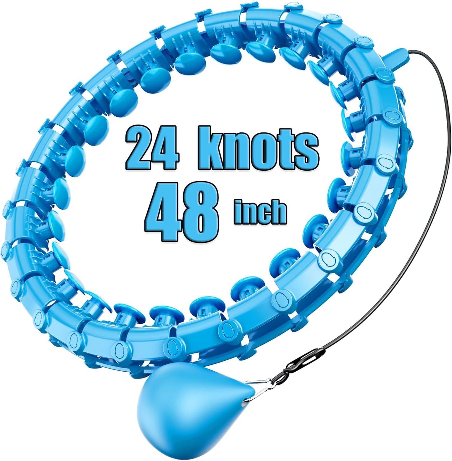 Transform Your Fitness Journey with the Smart Weighted Hoop for Adults - Perfect for Weight Loss and Fun Workouts!