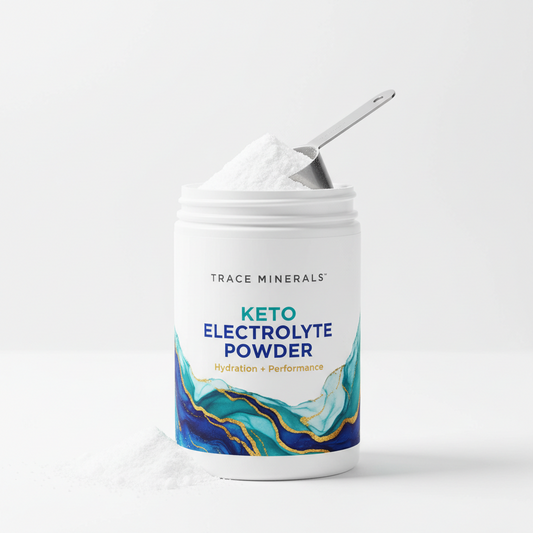 Trace Minerals Keto Electrolyte Powder - Keto Hydration Support Supplement - Mineral Supplement for Energy & Muscle Stamina Support - Zero Carb & Sugar-Free Formula - Lemon Lime, 13 Oz (55 Servings)